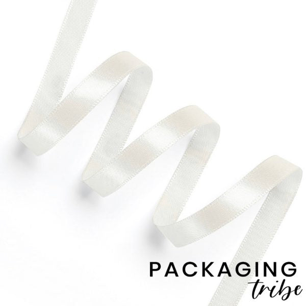 Double Sided Satin Ribbons - Off White