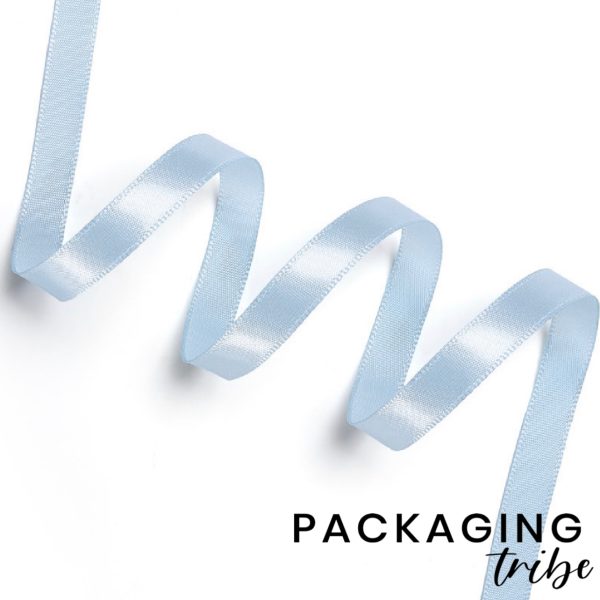 Double Sided Satin Ribbons - Baby Blue