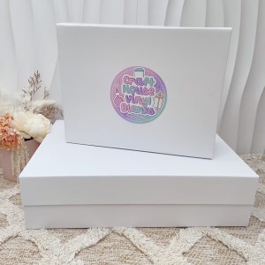 Personalised WHITE Magnetic Gift Box | Custom printed Hamper Box | Bridesmaid Box | Groomsmen Box | Luxury Gift Box | Bridal Party Box | Keepsake Box