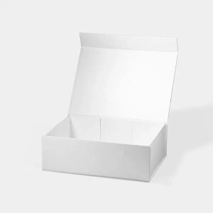 White Magnetic Closure Rigid Gift Box - MEDIUM - 1 PACK - 280L x 210W x 95H mm