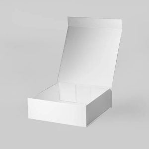 Square White Magnetic Closure Rigid Gift Box - 1 PACK - 280L x 280W x 130H mm