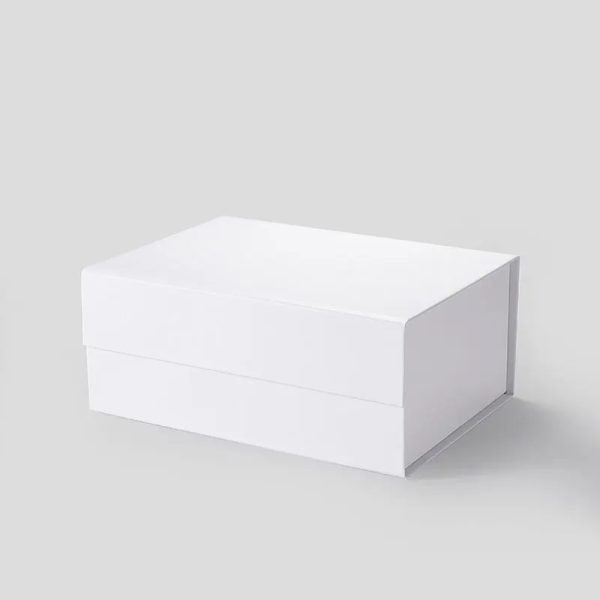 White Magnetic Closure Rigid Gift Box - SMALL - 25 PACKS - 235L x 170W x 100H mm